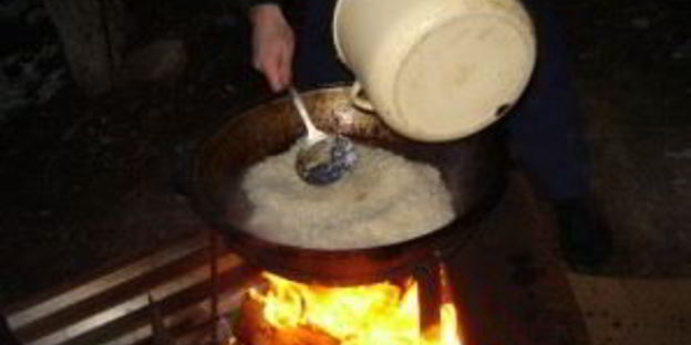 плов на костре