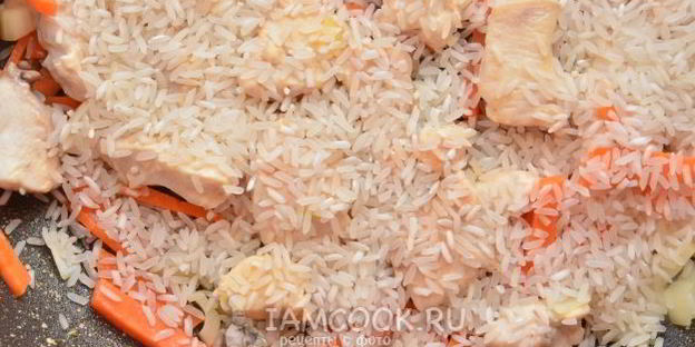 плов по-азербайджански с курицей