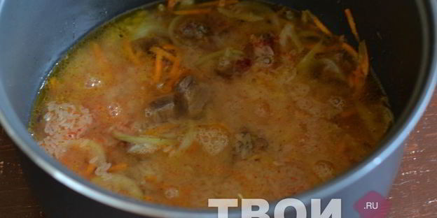 плов с говядиной в мультиварке