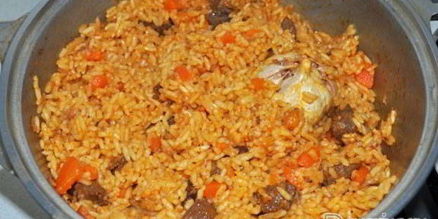 плов с говядиной