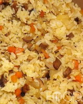 Плов с грибами в мультиварке