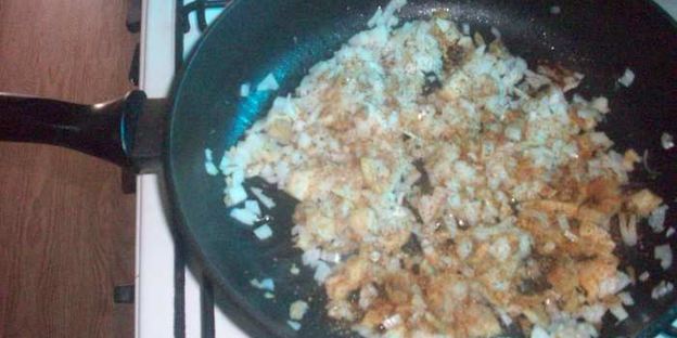 плов с грибами