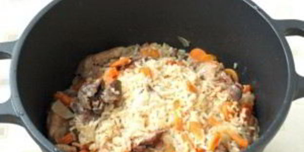 плов с кроликом