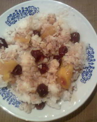 Плов с курагой и изюмом