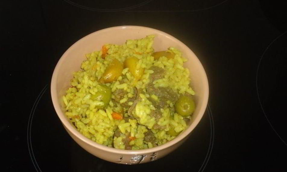 Рецепт плова с луком и оливками