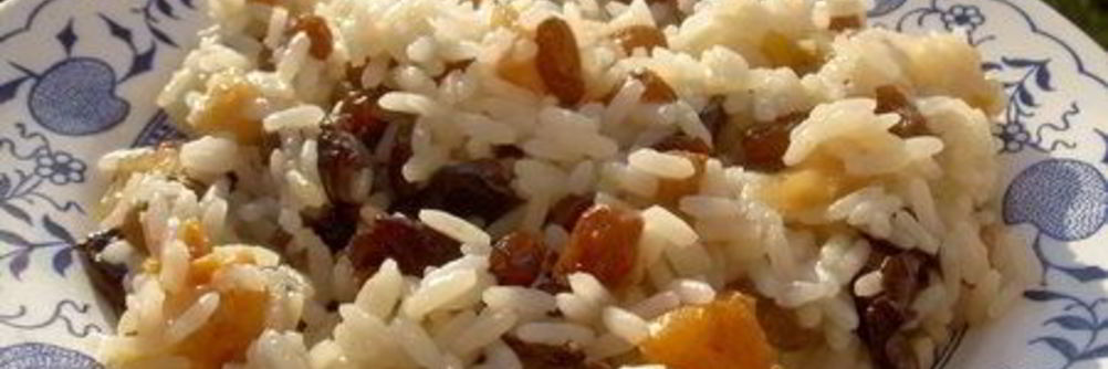 Плов с яблоками