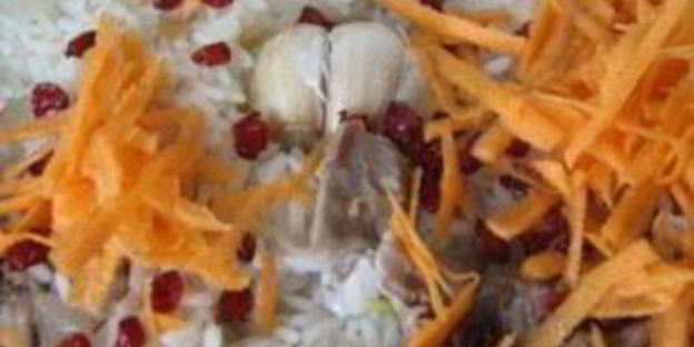 плов со свининой и барбарисом