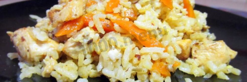 Плов в кастрюле с курицей