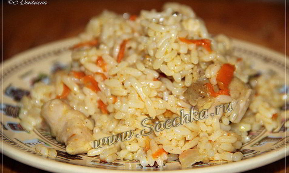 Рецепт плова в мультиварке steba