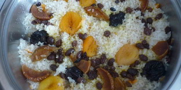 постный фруктовый плов