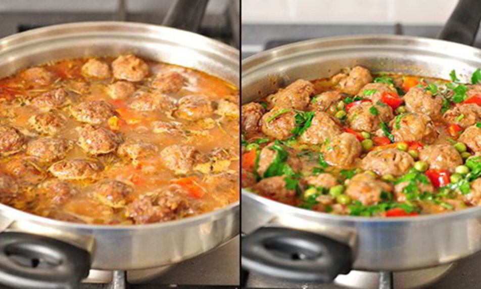 Рецепт фрикаделек с овощным рагу