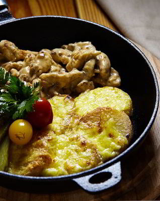 Фрикасе из курицы с картофелем