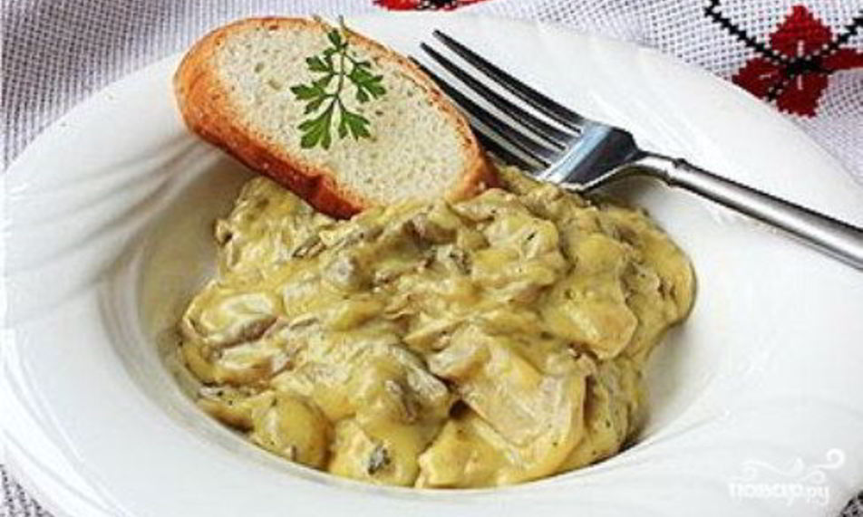 Рецепт фрикасе с грибами