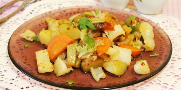 картошка капуста морковь лук рагу