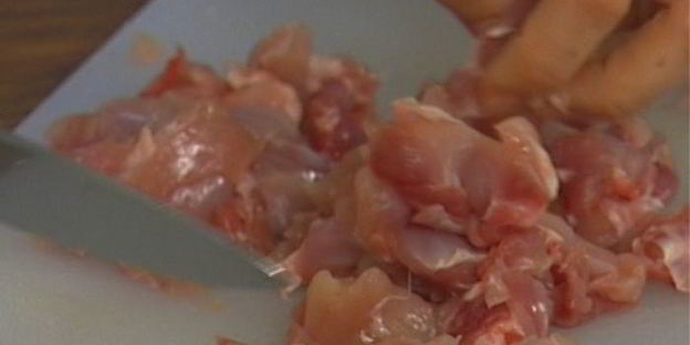 макароны с рагу из кролика