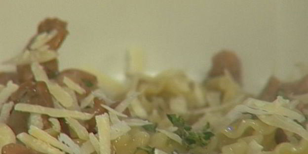 макароны с рагу из кролика