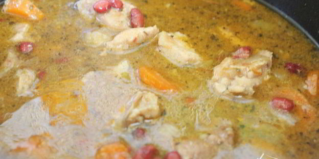 мясное рагу с фасолью