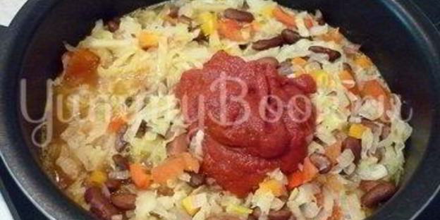 овощное рагу с фасолью