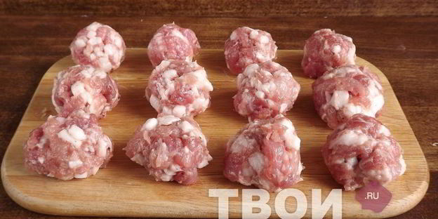 овощное рагу с фрикадельками