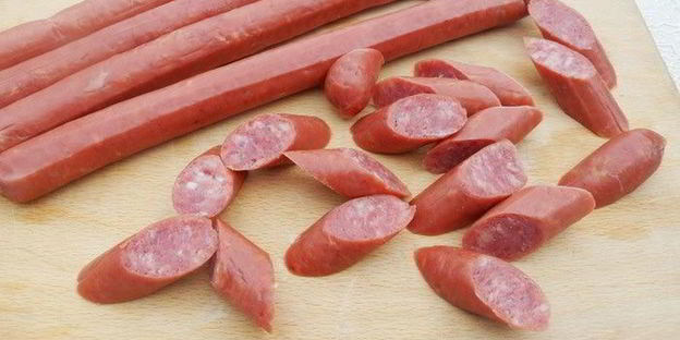 овощное рагу с острыми колбасками