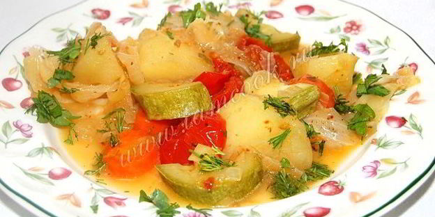 овощное рагу в духовке