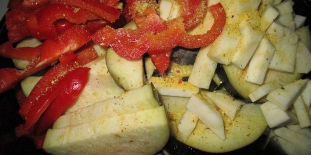 постное рагу с баклажанами