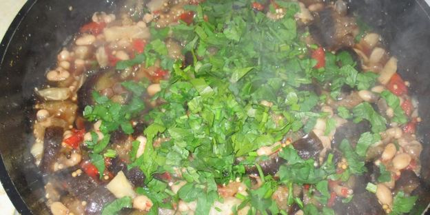 постное рагу с баклажанами