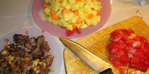 рагу из баранины и овощей