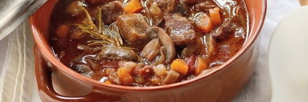 Рагу из говядины с грибами