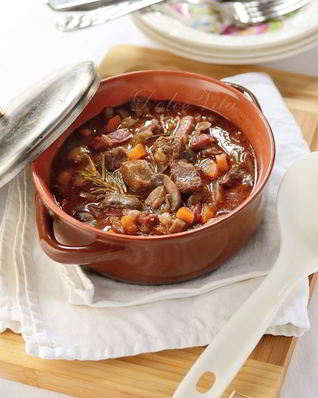 Рагу из говядины с грибами