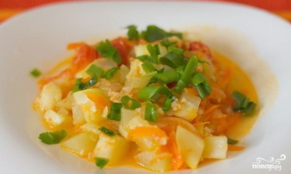 Рецепт рагу из кабачков в мультиварке