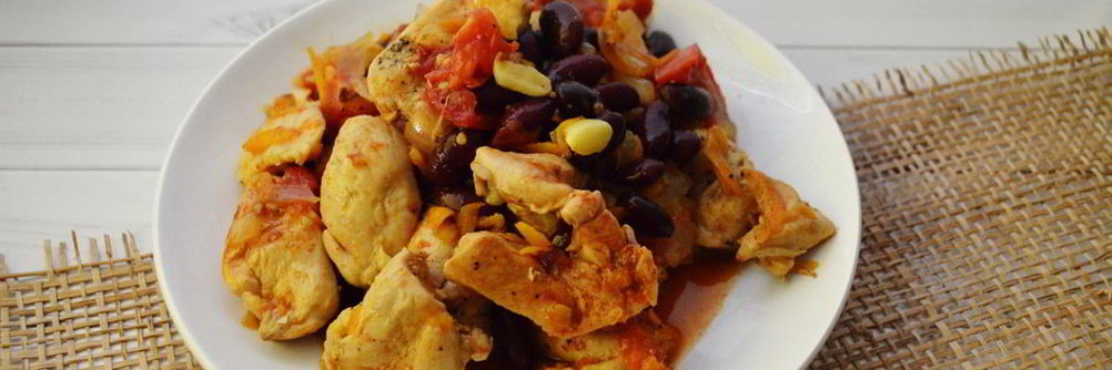 Рагу из курицы с фасолью