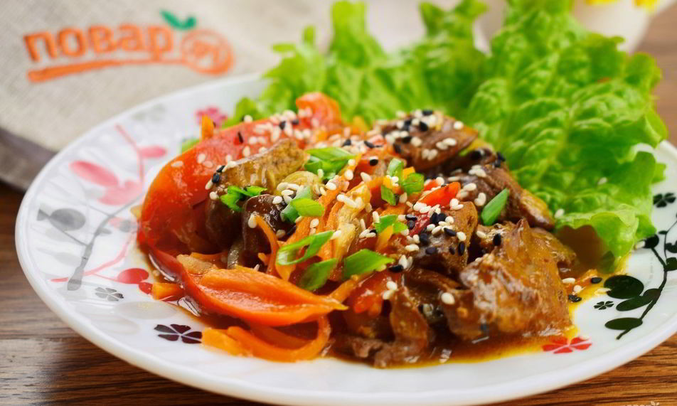 Рецепт рагу из печени с овощами