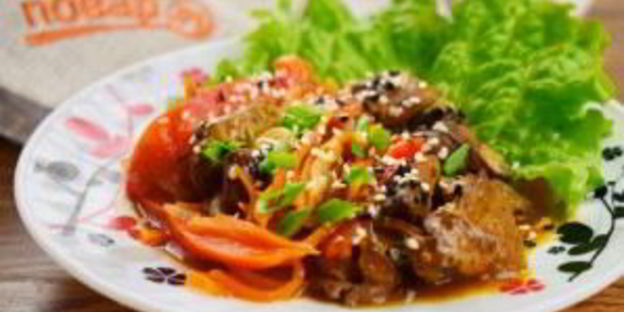 рагу из печени с овощами