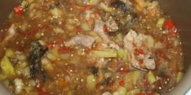 рагу овощное с телятиной