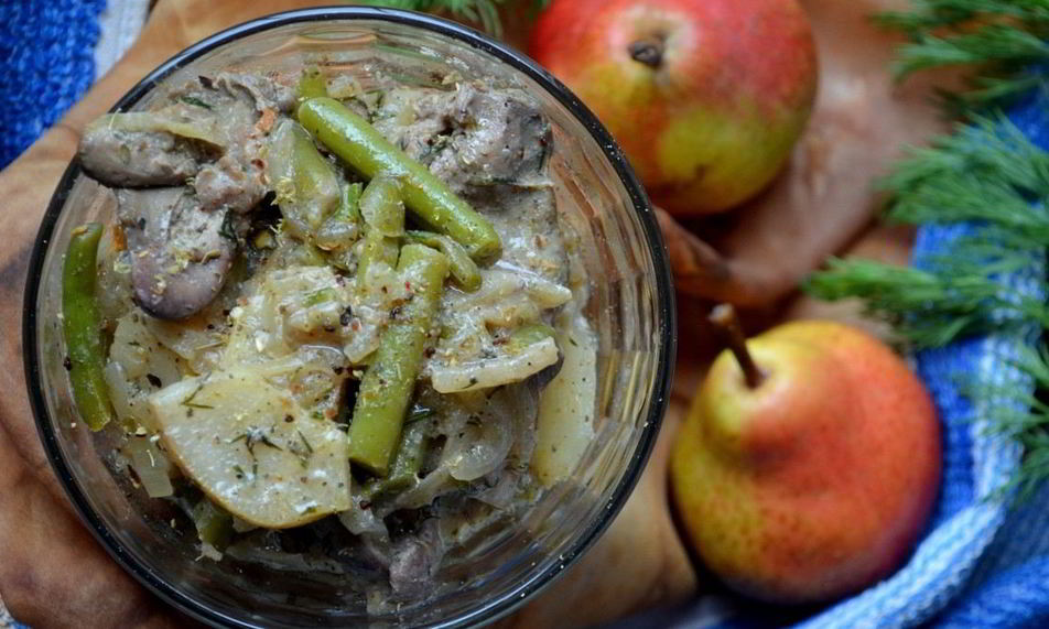 Рецепт рагу с фасолью и грушей