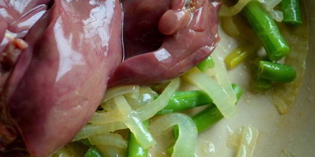 рагу с фасолью и грушей