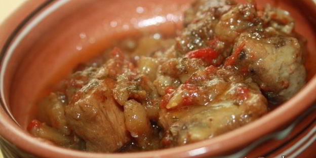 рагу с копченостями и розмарином в мультиварке