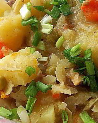 Рагу с квашеной капустой и грибами