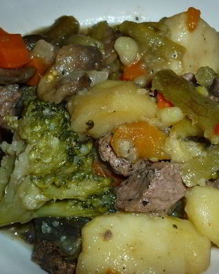 Рагу с мясом в мультиварке