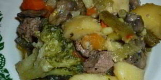 рагу с мясом в мультиварке