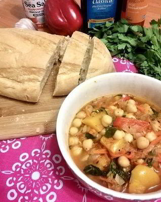 Рагу с нутом и тыквой