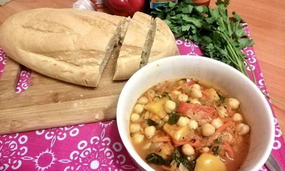 Рецепт рагу с нутом и тыквой