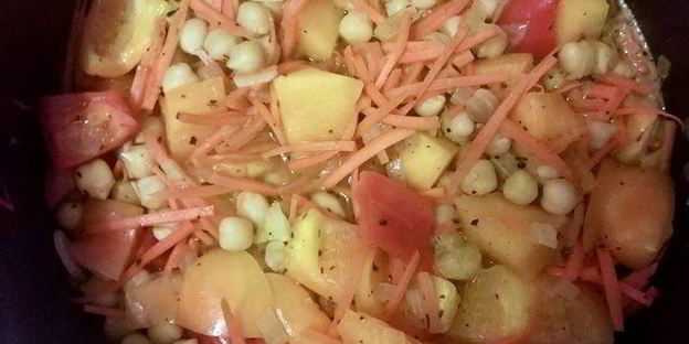 рагу с нутом и тыквой