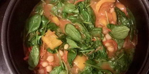 рагу с нутом и тыквой