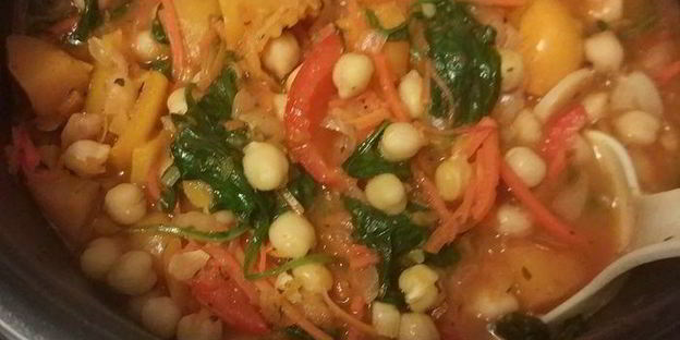 рагу с нутом и тыквой