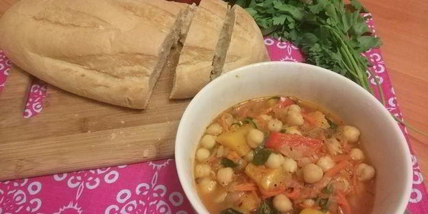 рагу с нутом и тыквой