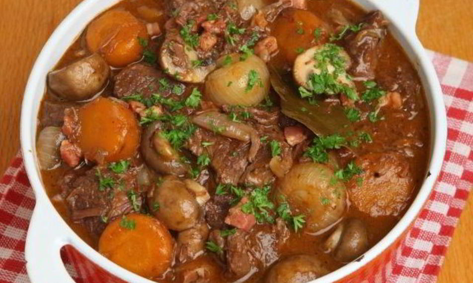 Рецепт рагу с овощами, мясом и грибами