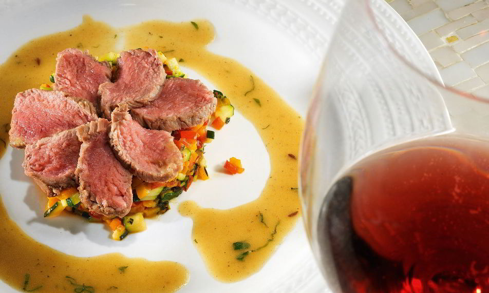 Рецепт тьяна из баранины с овощным рагу и мятным соусом