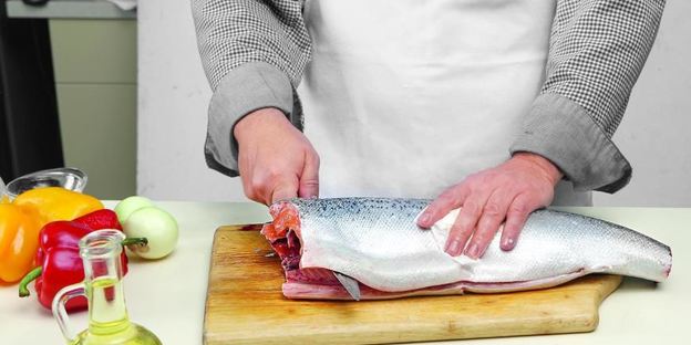 запеченное рагу из рыбы с перцем